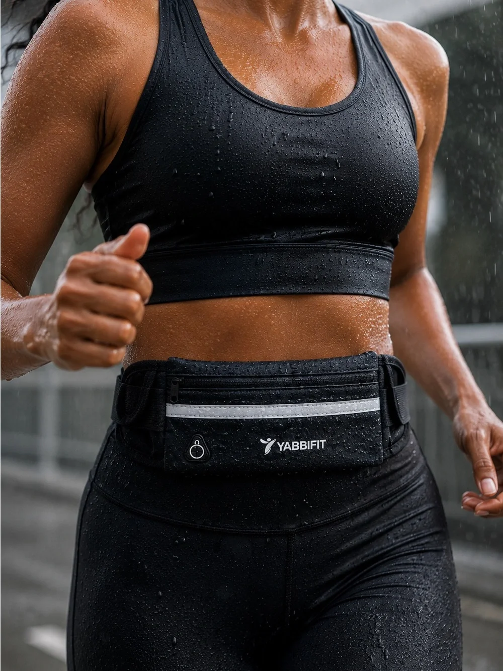 YABBIFIT Running Belt|Adjustable Waterproof Waist Pack for Phone, Keys & Fitness